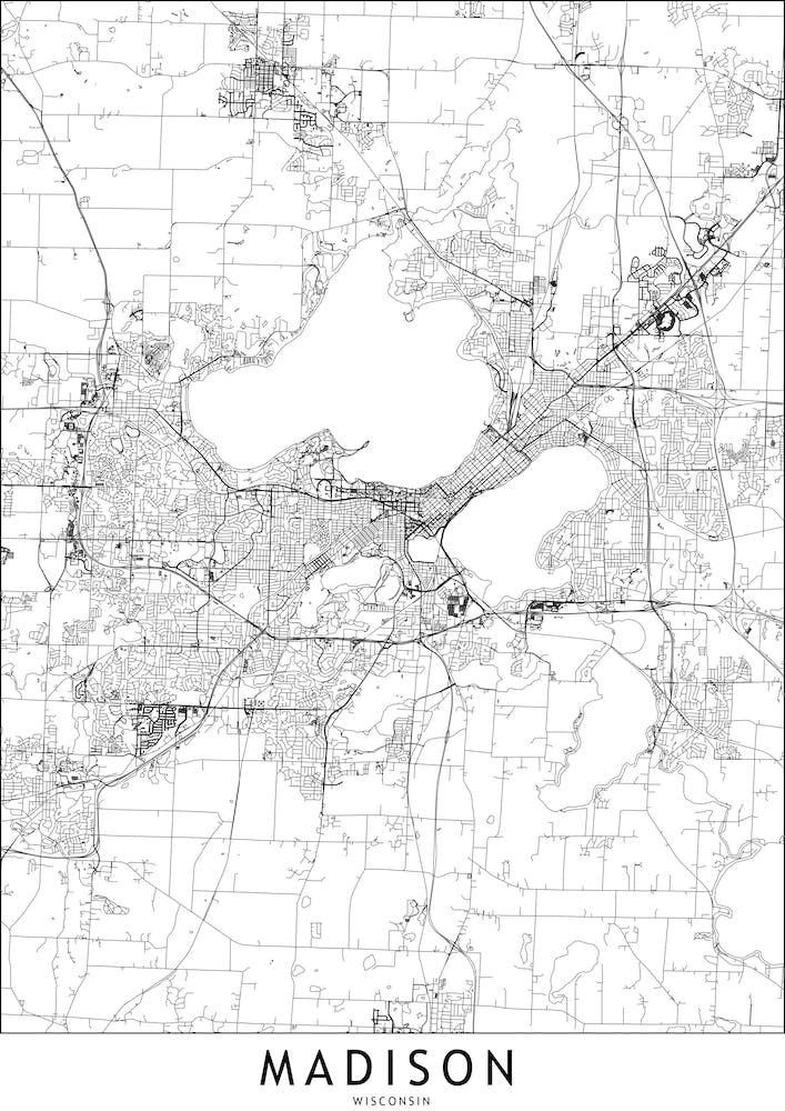 Madison White Map