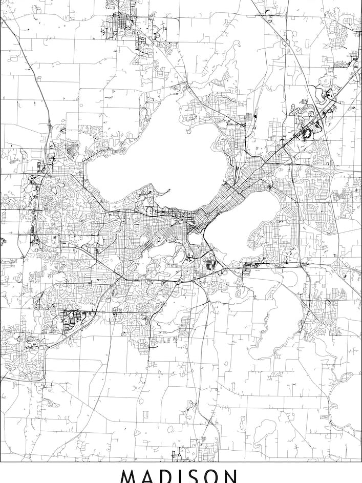 Madison White Map