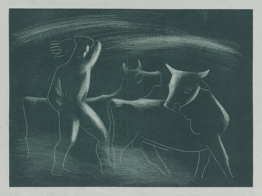 Shepherd With Cows, Mikuláš Galanda