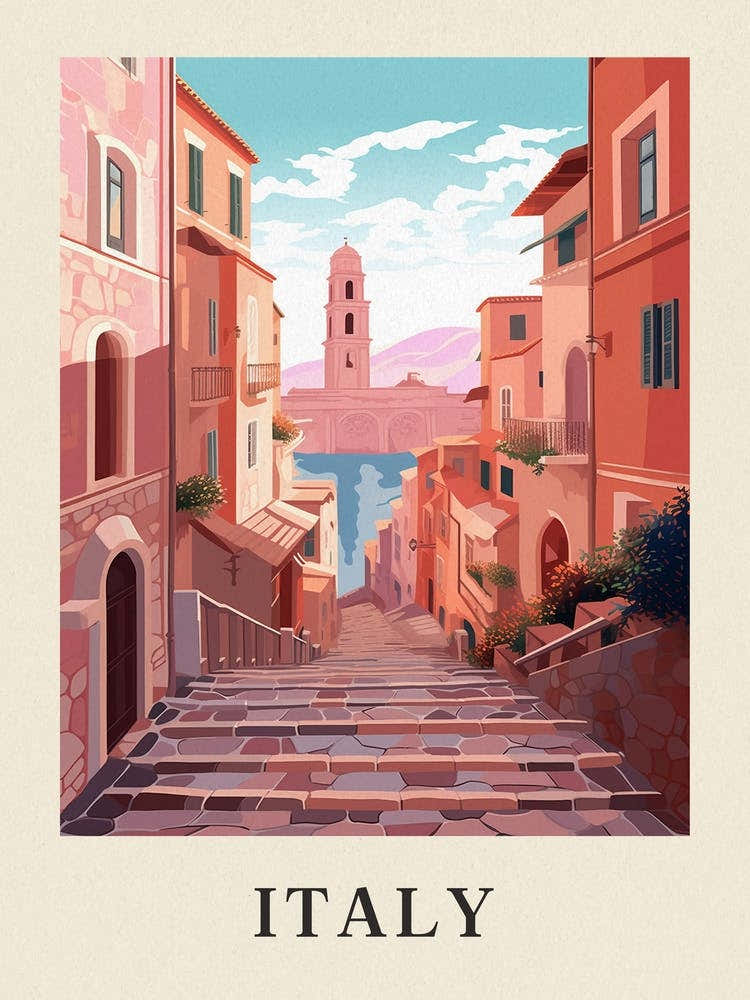 Vintage Travel Poster Italy 2