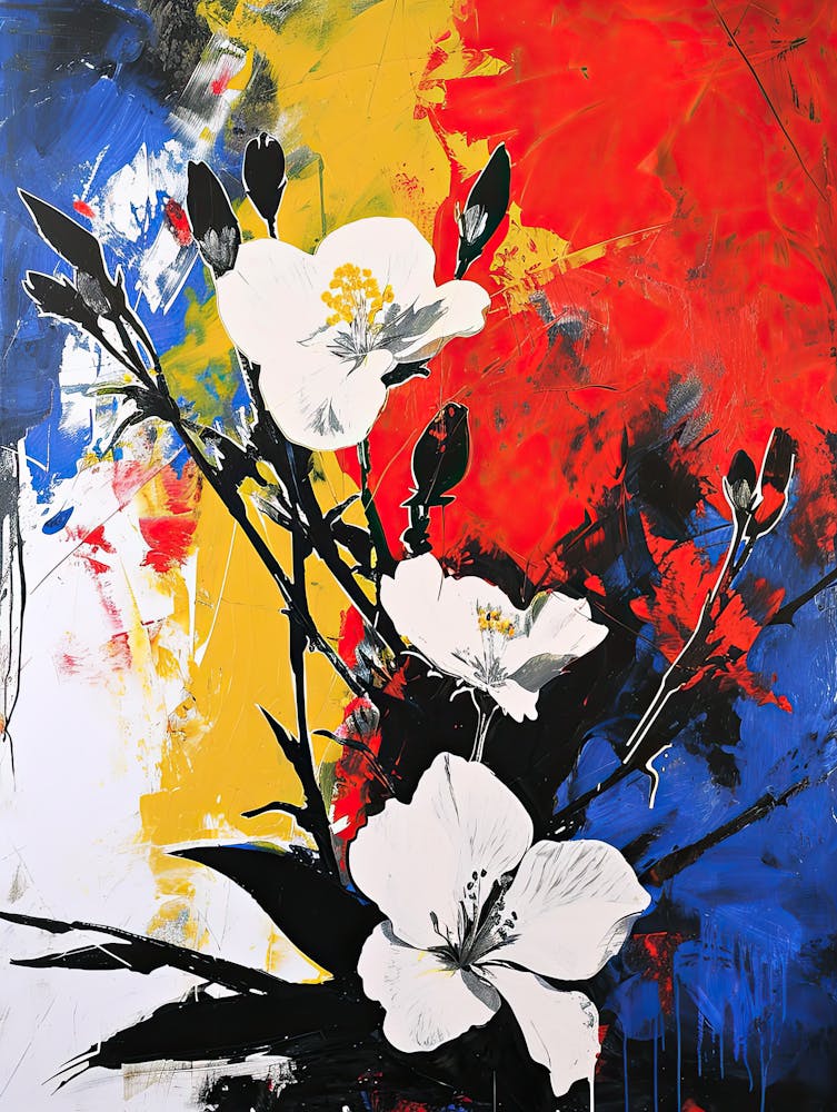 White Flowers, Pop Art