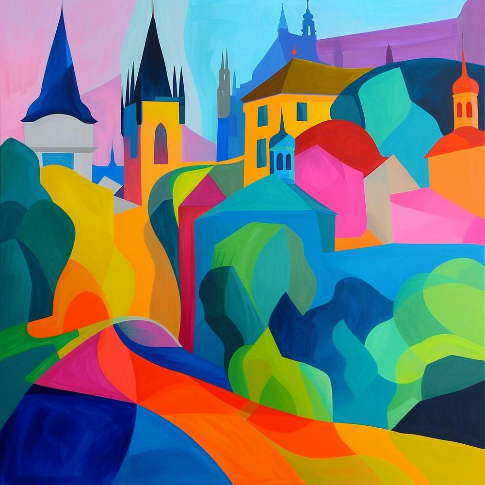 Abstract Travel Collection Prague Czech Republic 4