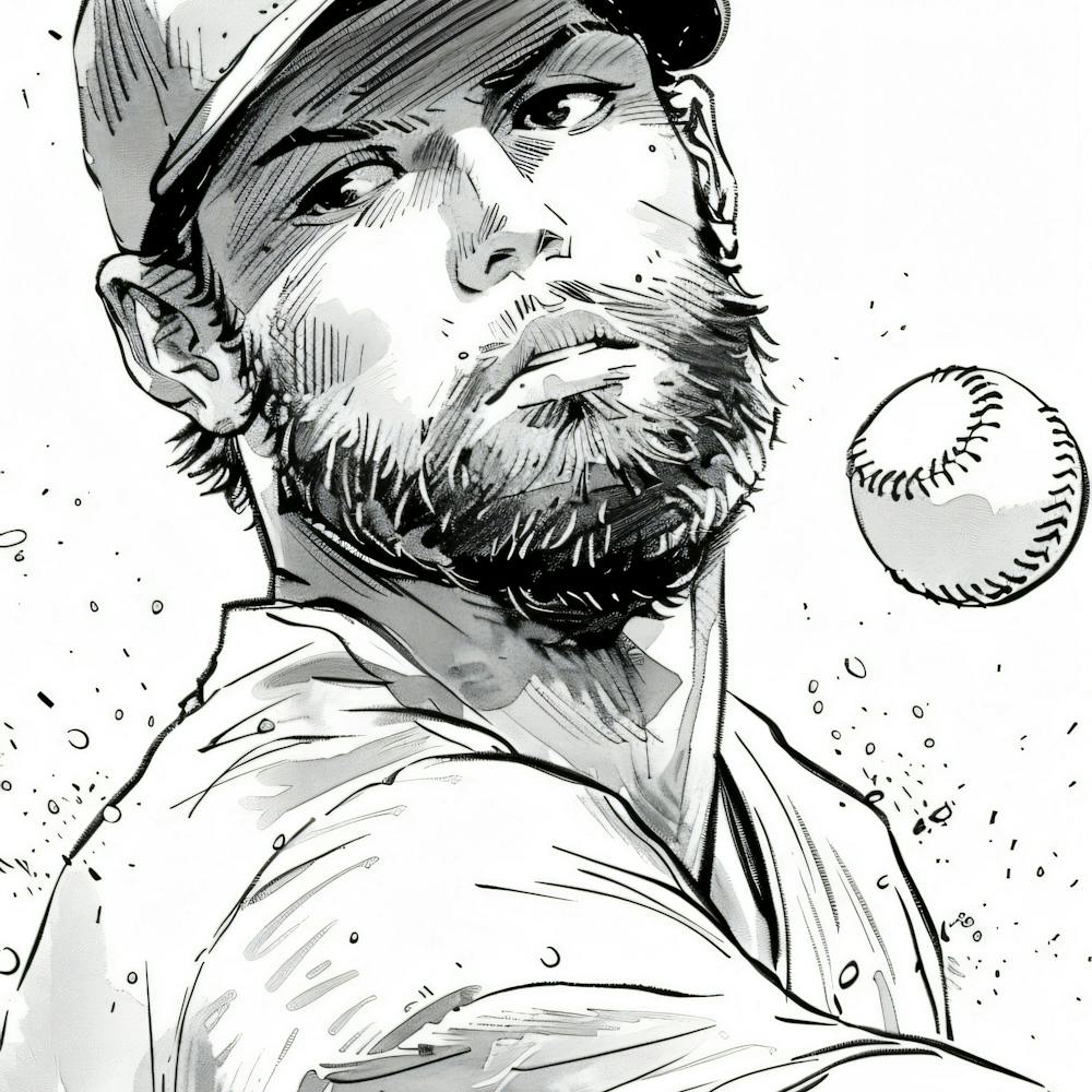 Baseball Player Throwing A Ball