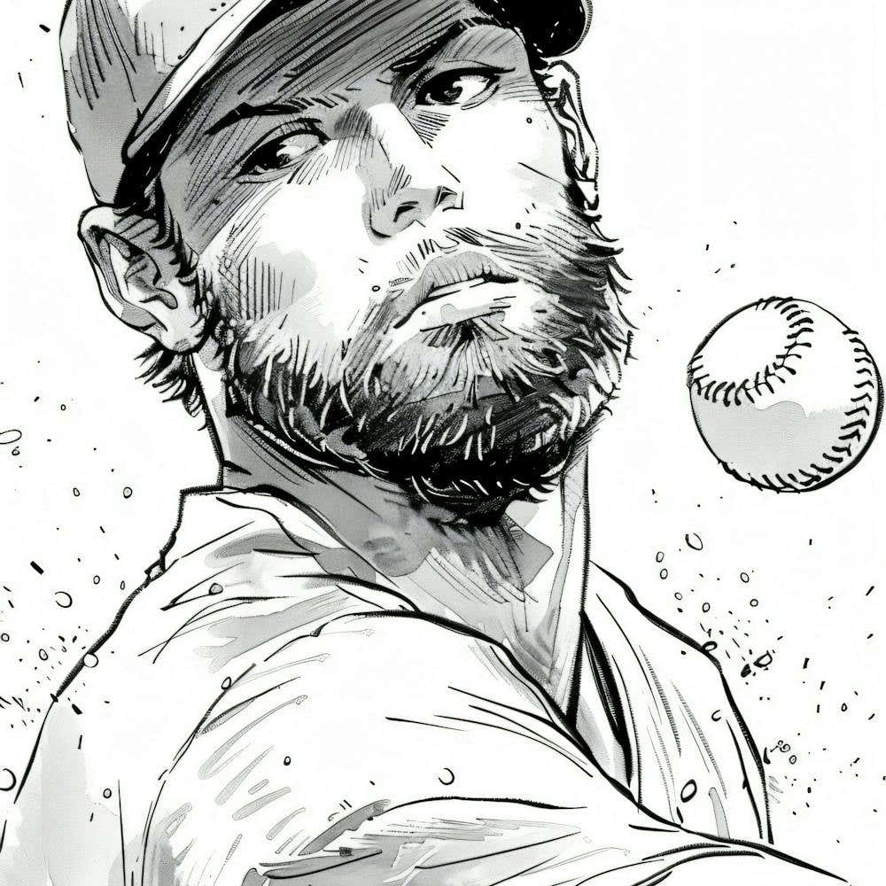 Baseball Player Throwing A Ball