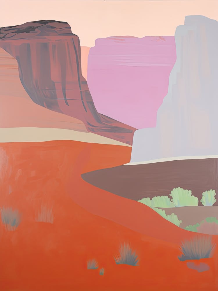 Colorado Plateau   North America (United States) Contemporary Abstract Illustration 4