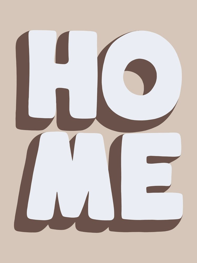 Home Word Art Neutral