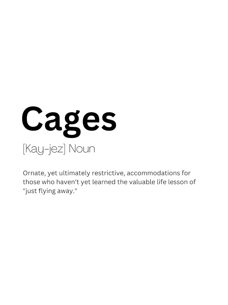 Käfige Definition Bedeutung