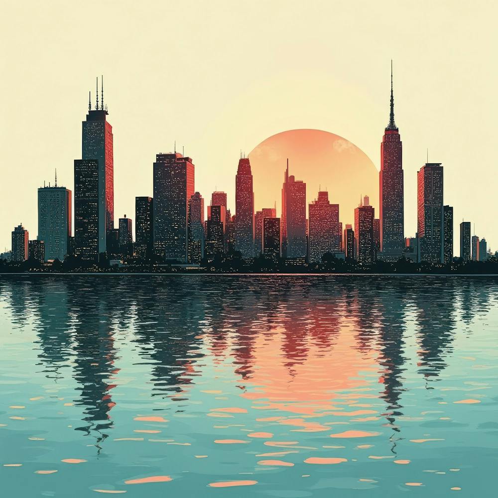 Sunset In Chicago 3