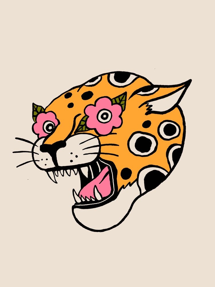 Cheetah Flower Eyes