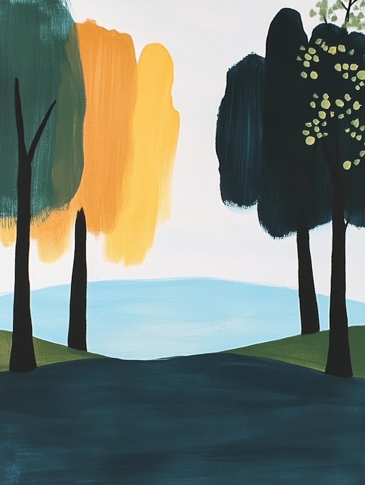 Trees By The Lake 1