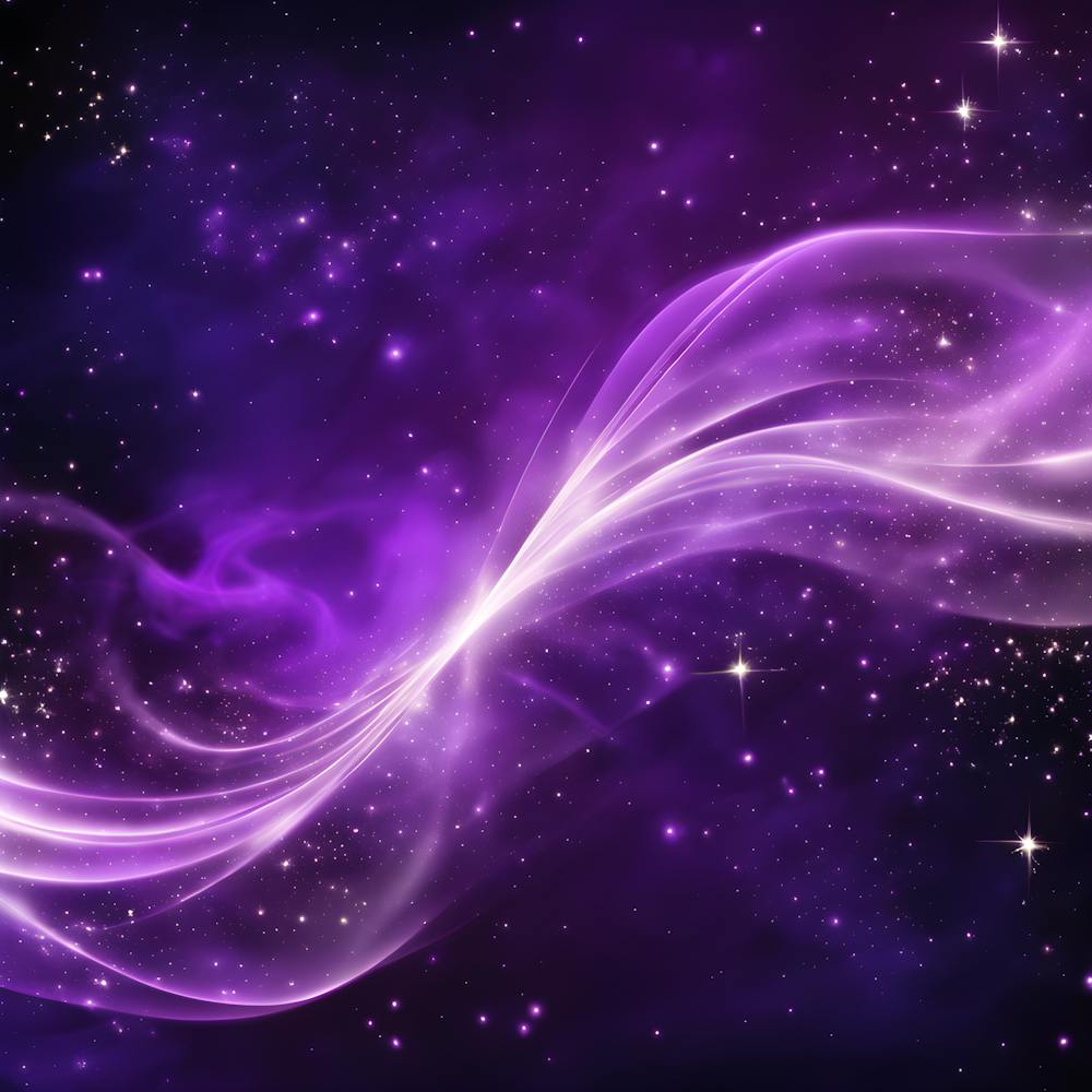 A Purple And Black Background With Stars And Smoke Magical Background Abstract Purple Lighting