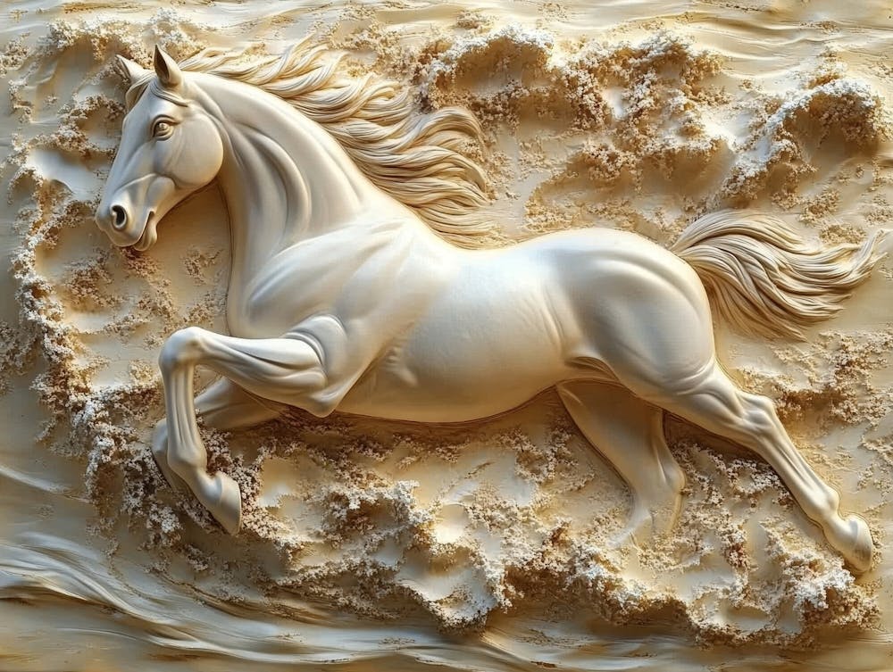 Wunderschönes 3D-Pferd