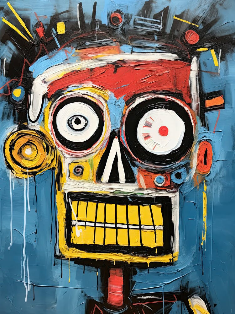 Urban Nightmares: Neo-Expressionism with Skulls