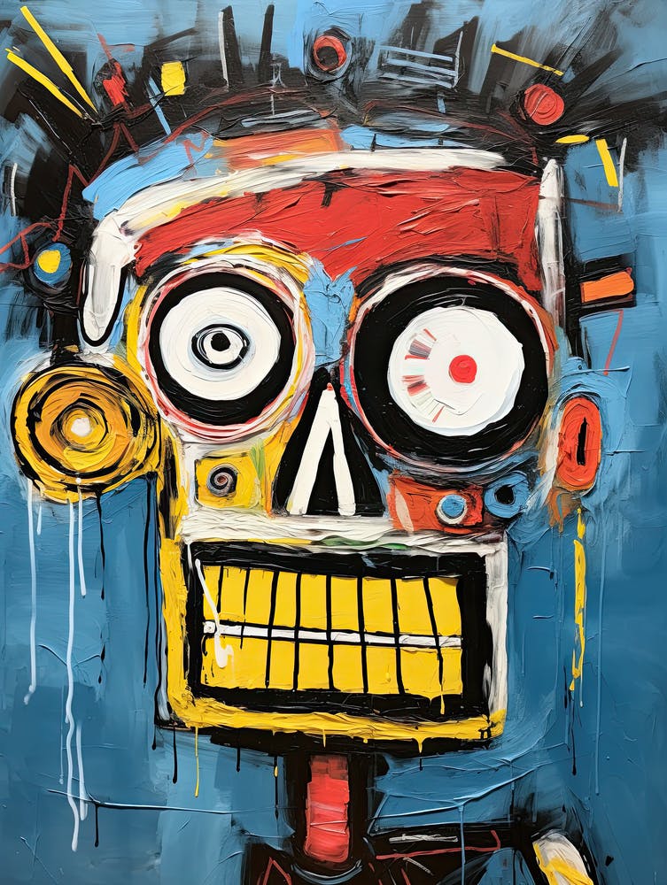 Urban Nightmares: Neo-Expressionism with Skulls