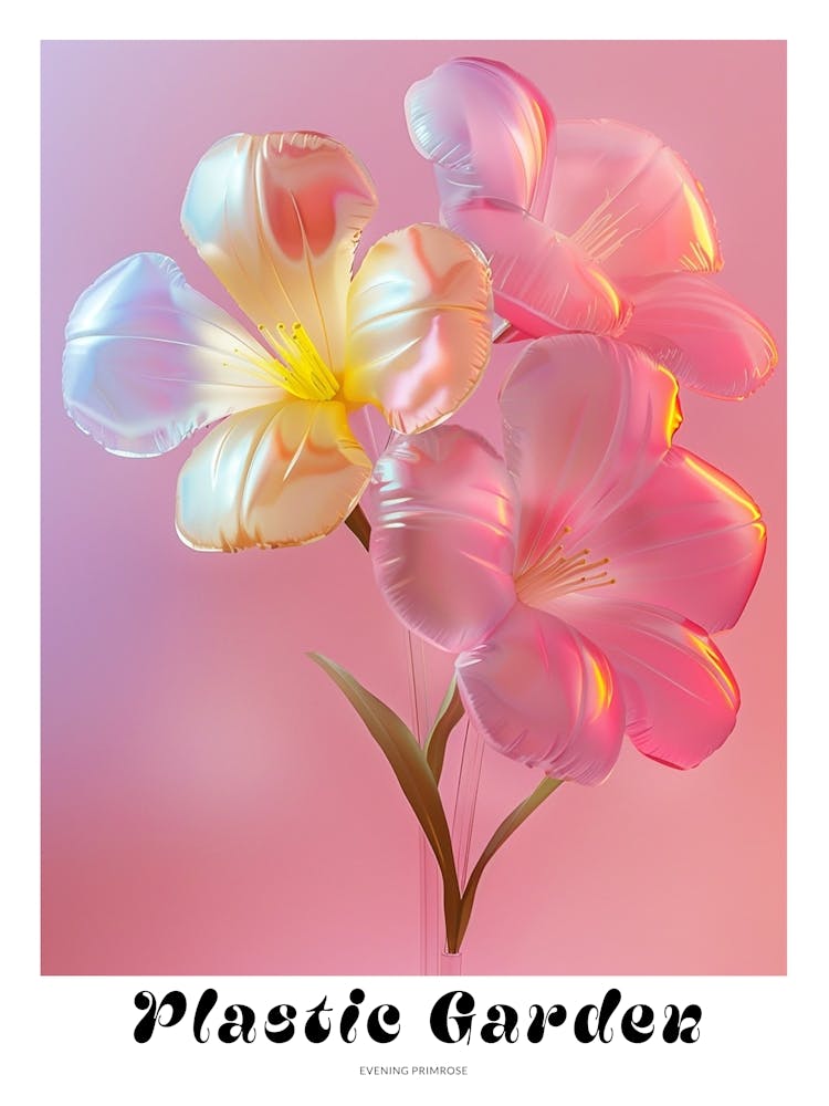 Dreamy Inflatable Flowers Poster Evening Primrose 2