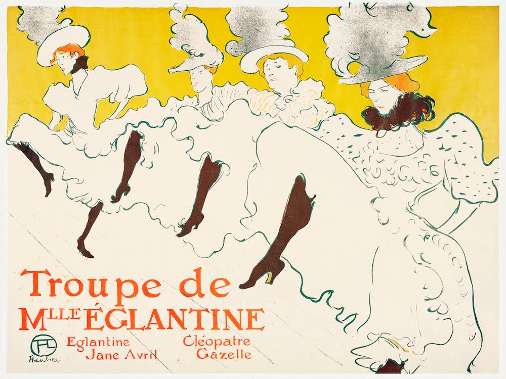 Mademoiselle Eglantine’s Troupe (1896) 1, Henri de Toulouse-Lautrec