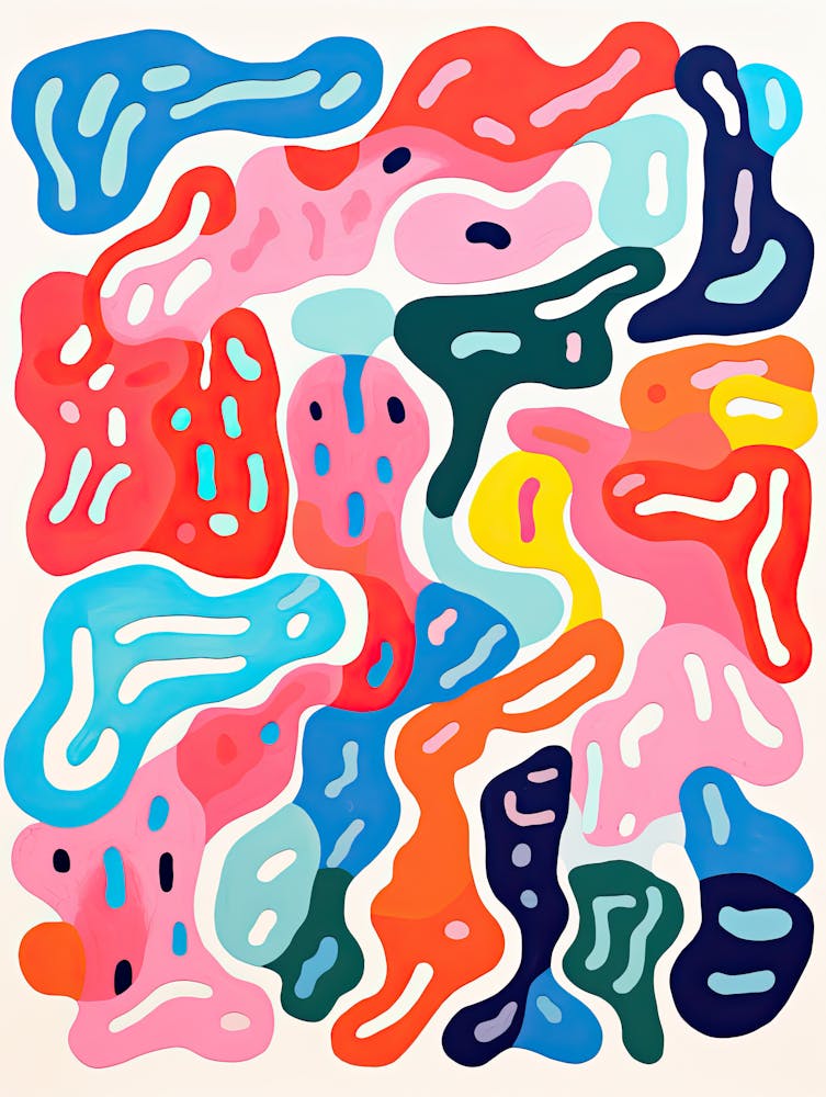 Neural Tunnels Digital Biomorphic Surrealism