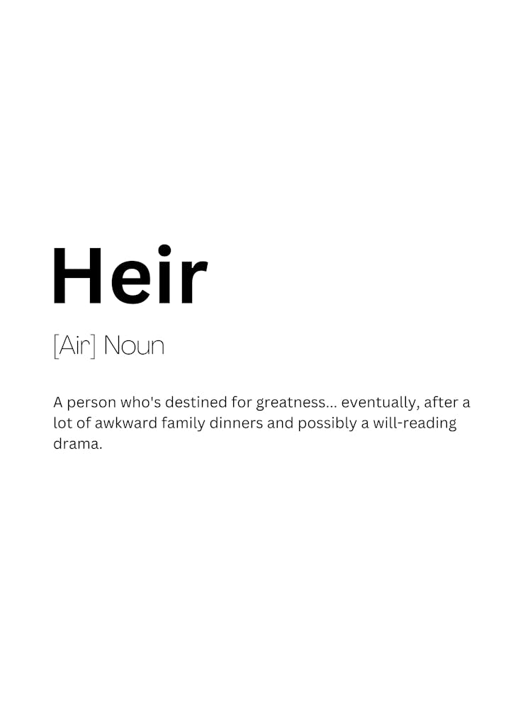 Heir Definition Meaning 2