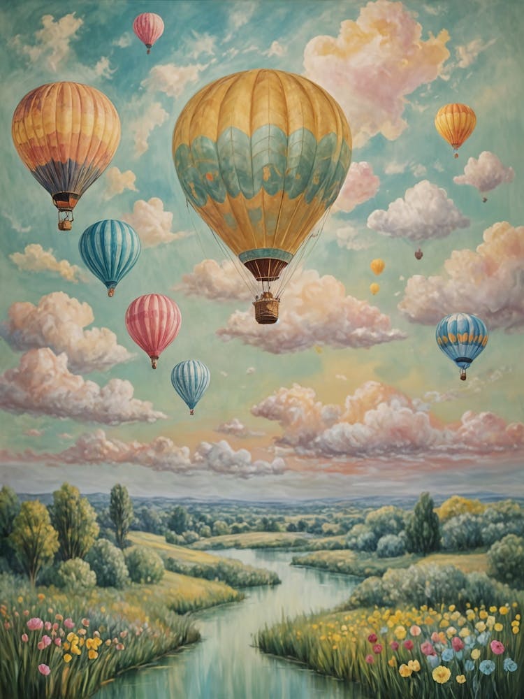 Pastel Hot Air Balloons no4