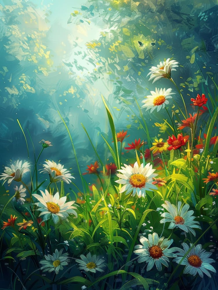 Daisies In The Meadow 9