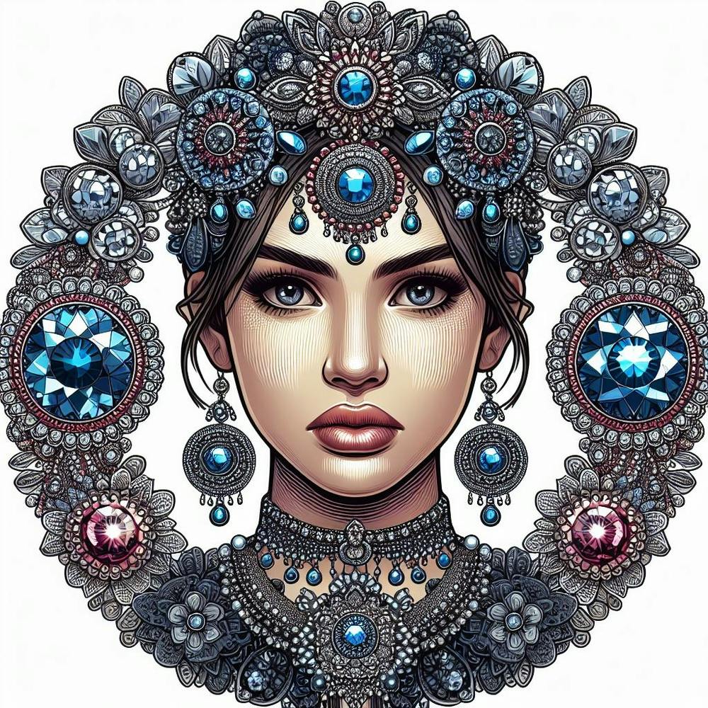 Indian bride in jewels