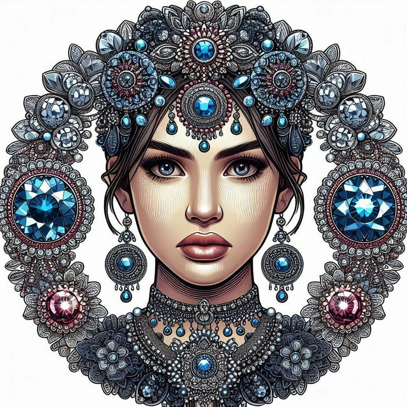 Indian bride in jewels