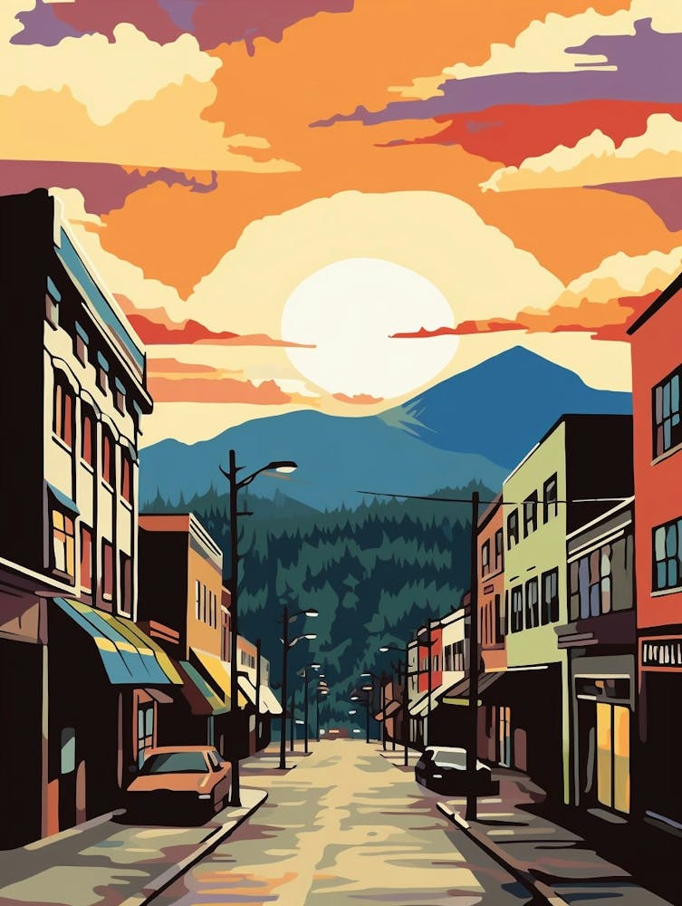 Bellingham Washington Retro Pop Art 1