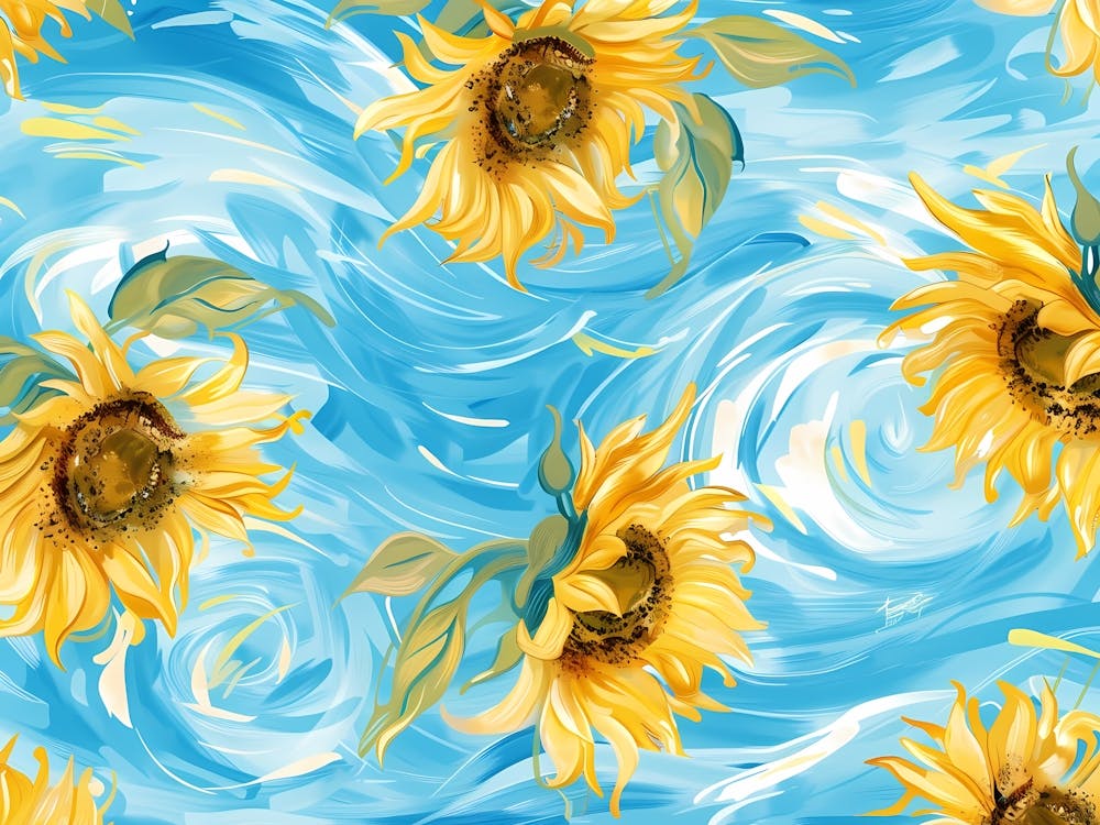 Sunflowers On Water