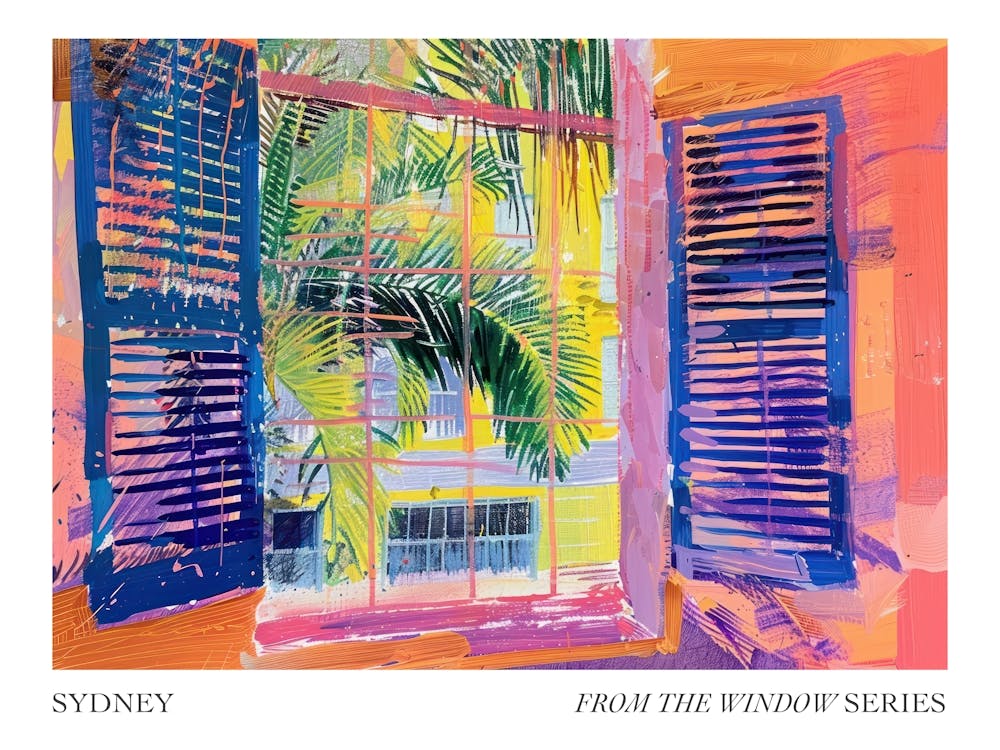 Sydney From The Window Series Poster Painting 2