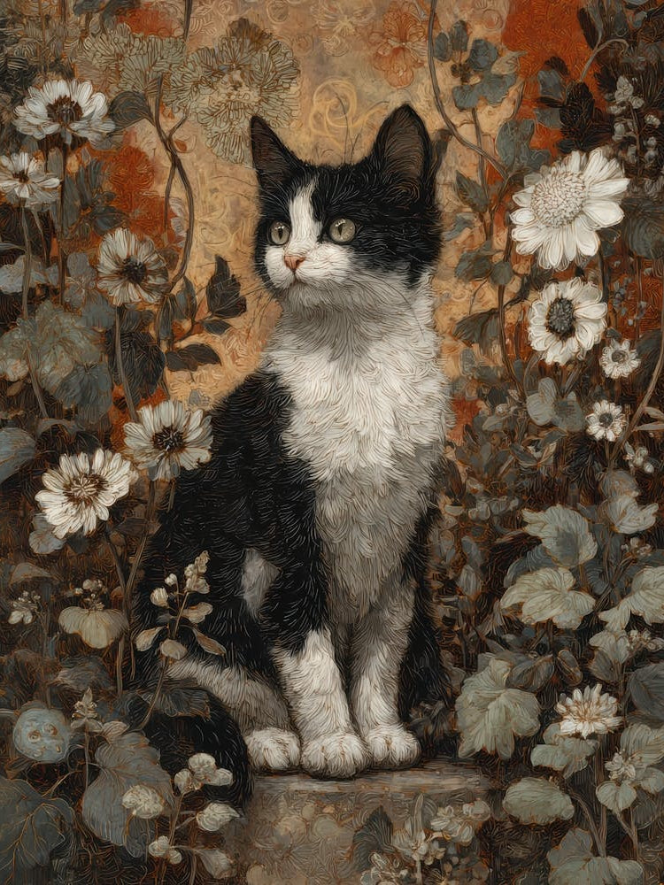 Cat In The Garden 10