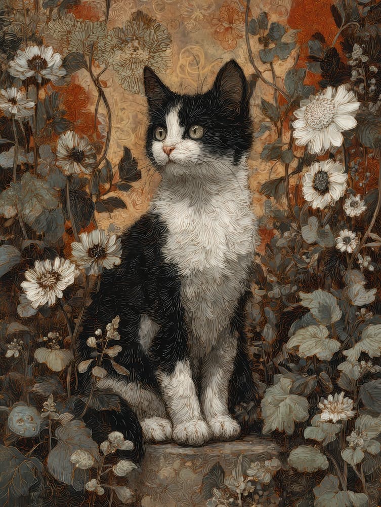 Cat In The Garden 10