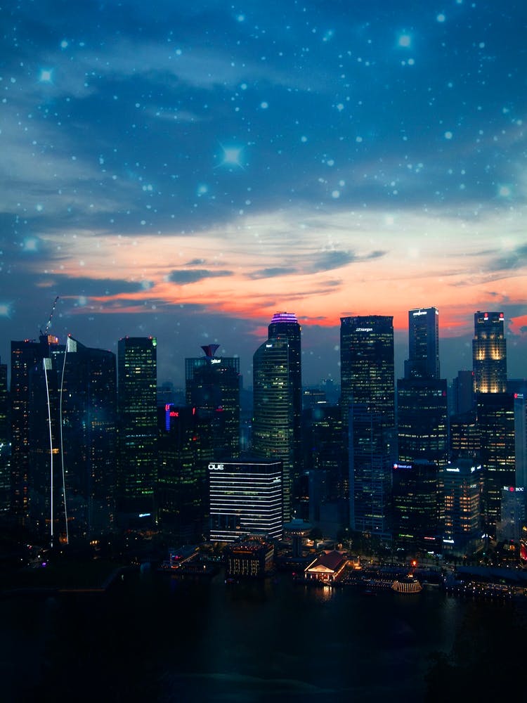 Singapur Sonnenuntergang