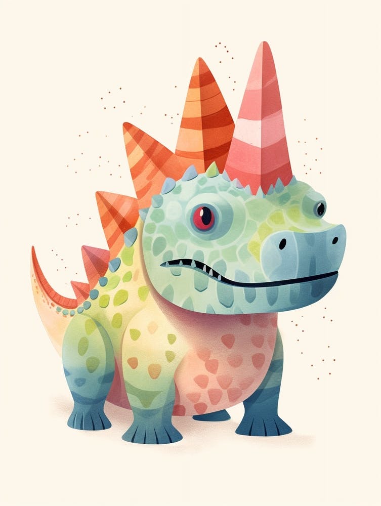 Colourful Dinosaur Leptoceratops 2