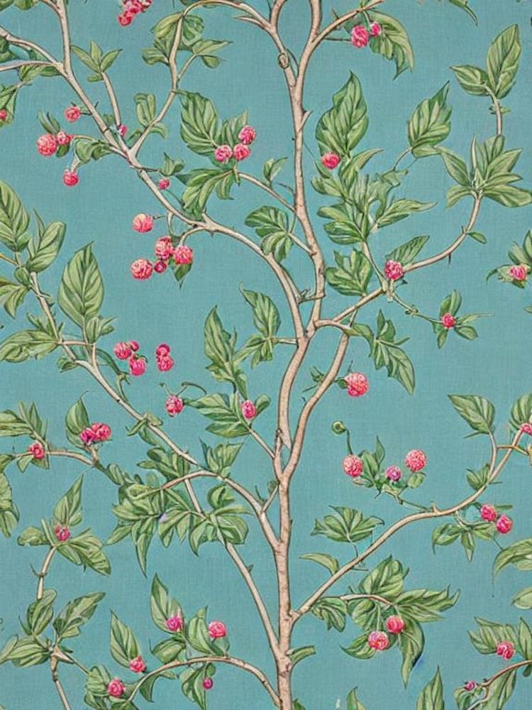 Raspberry 1 Vintage Botanical Fruit