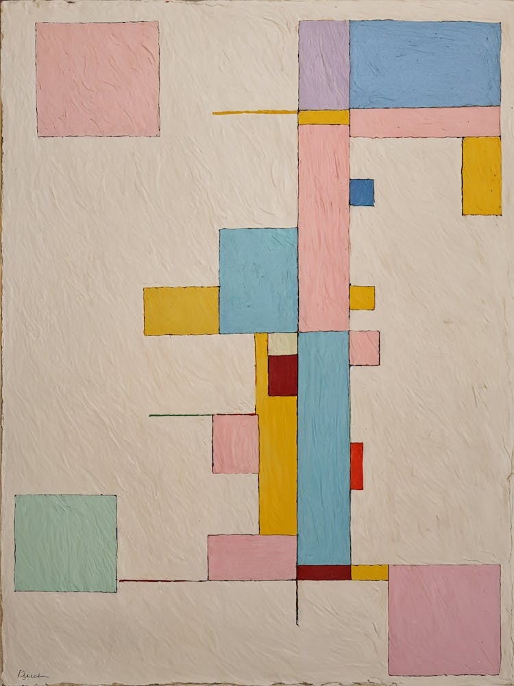 Pastel Abstract On The Wall