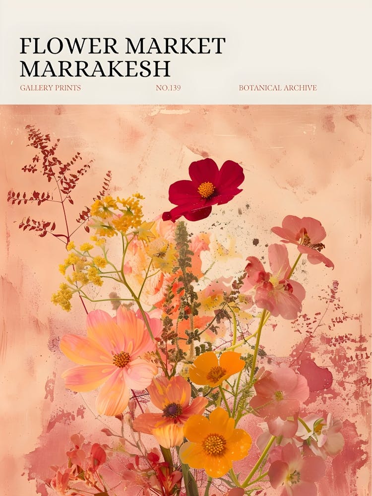 Blumenmarkt Marrakesch