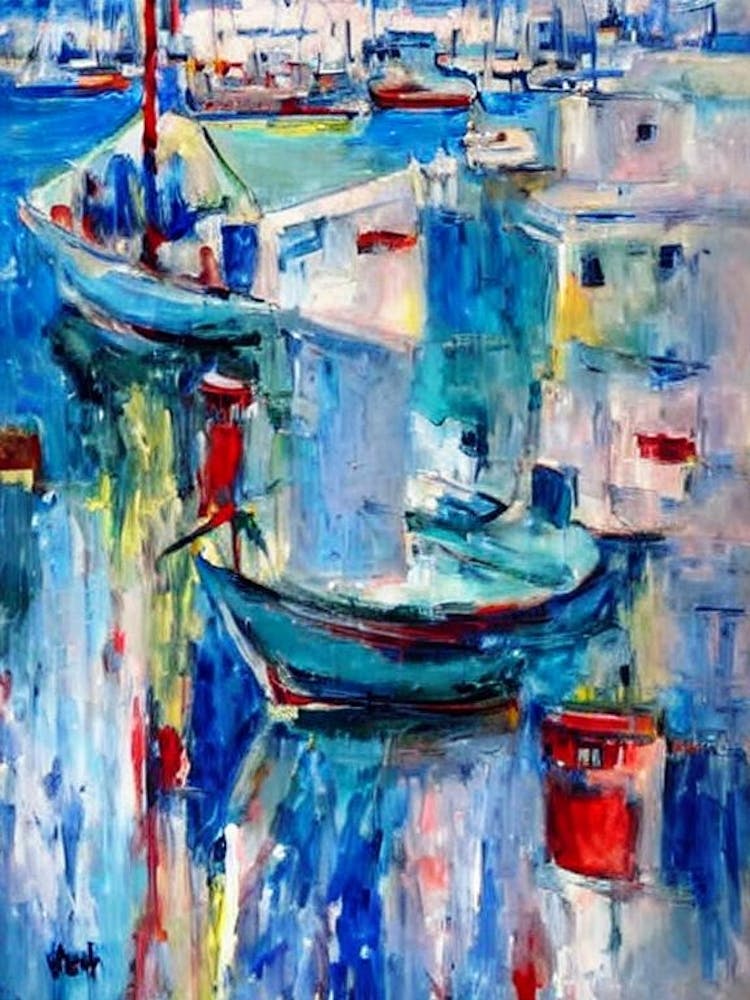 Port Of Haifa Israel Abstract Block 2 harbour