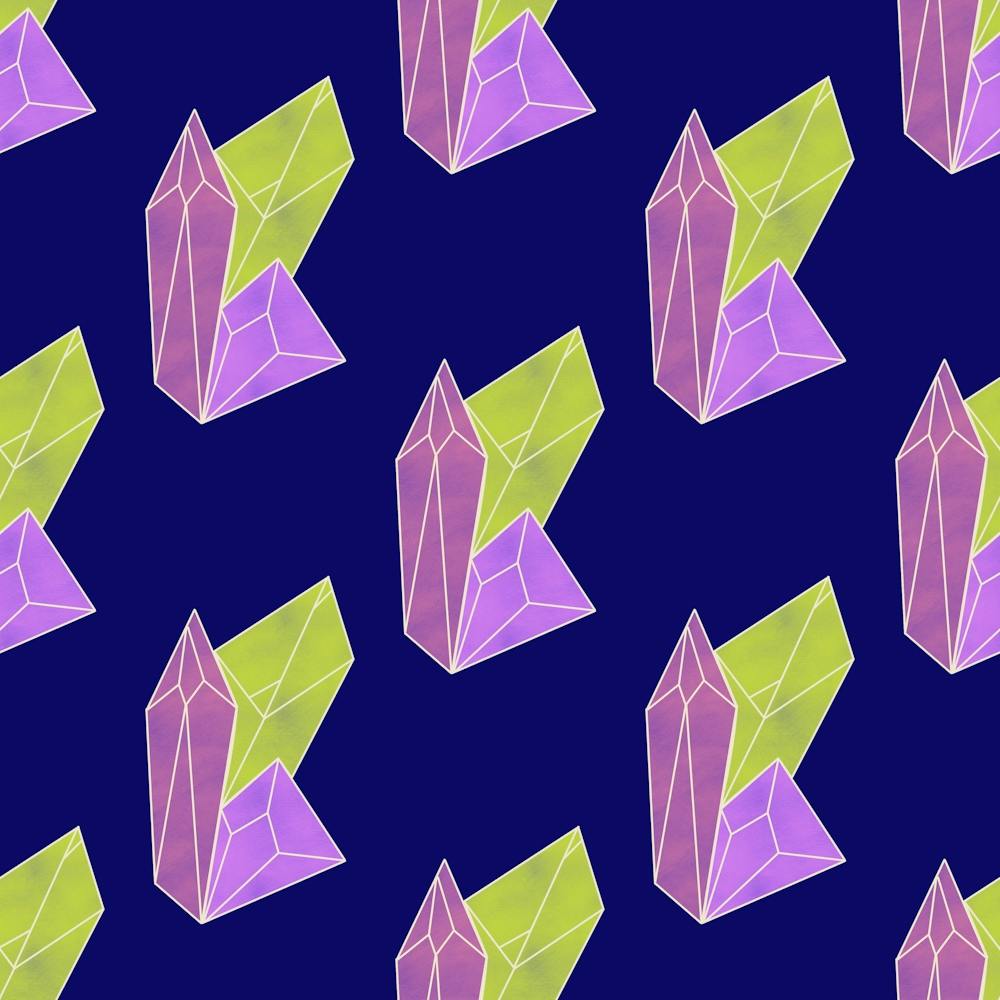 Purple And Green Crystals