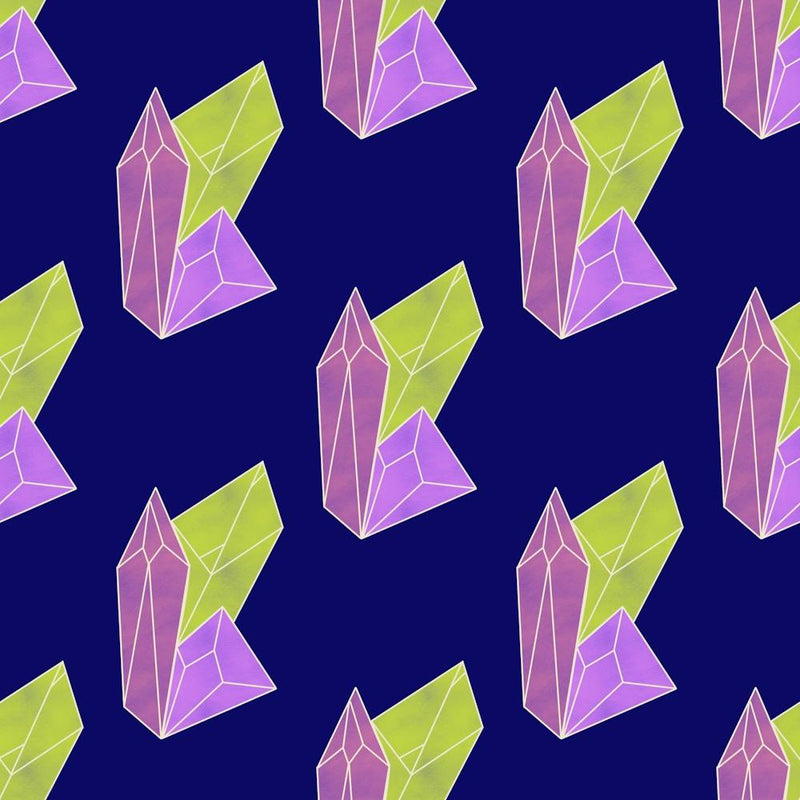 Purple And Green Crystals