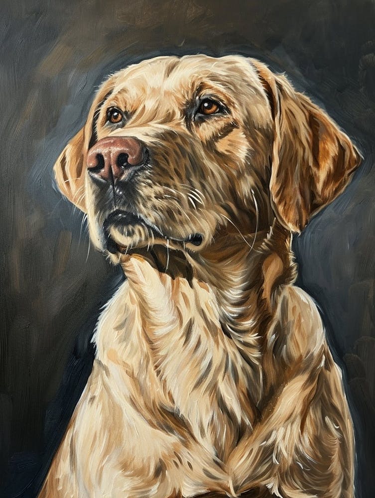 Labrador Retriever Acrylic Painting 10