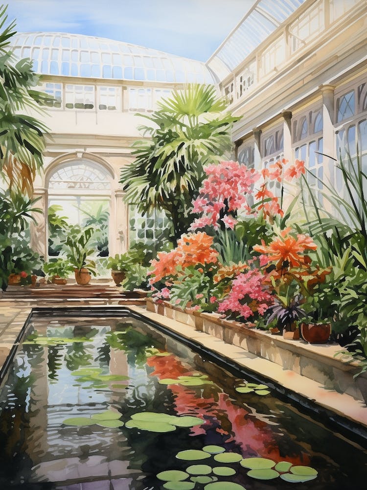 Longwood Gardens Usa Watercolour 2