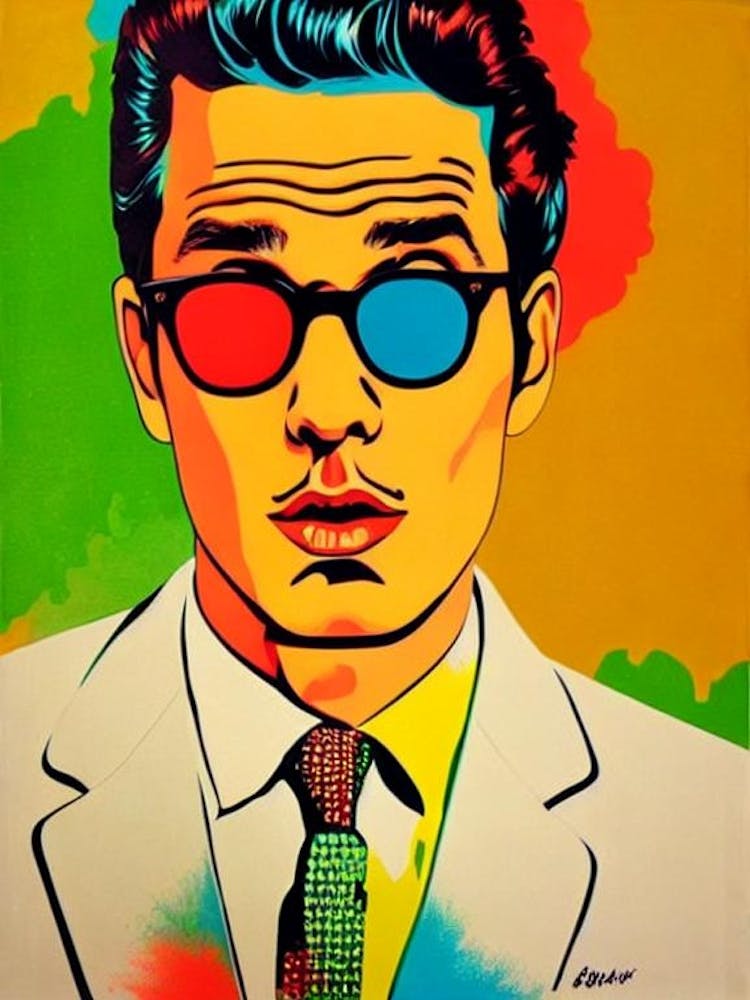 John Mayer Colourful Pop Art