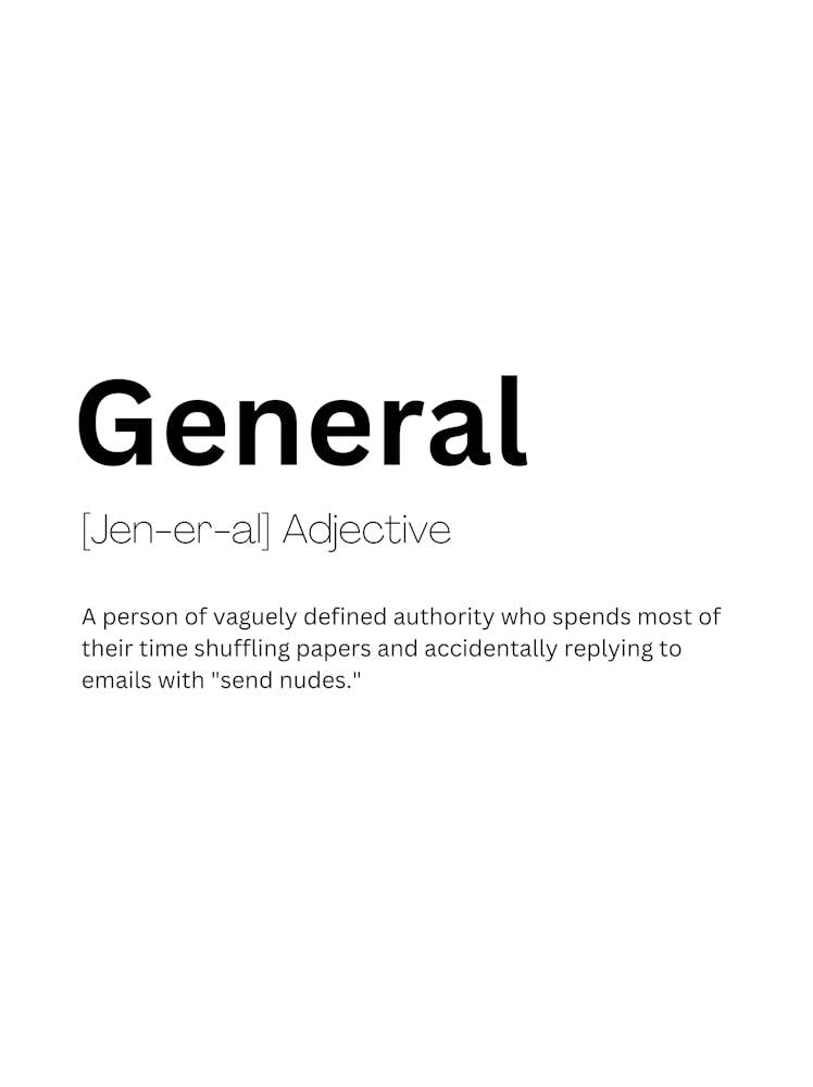 General Definition Meaning