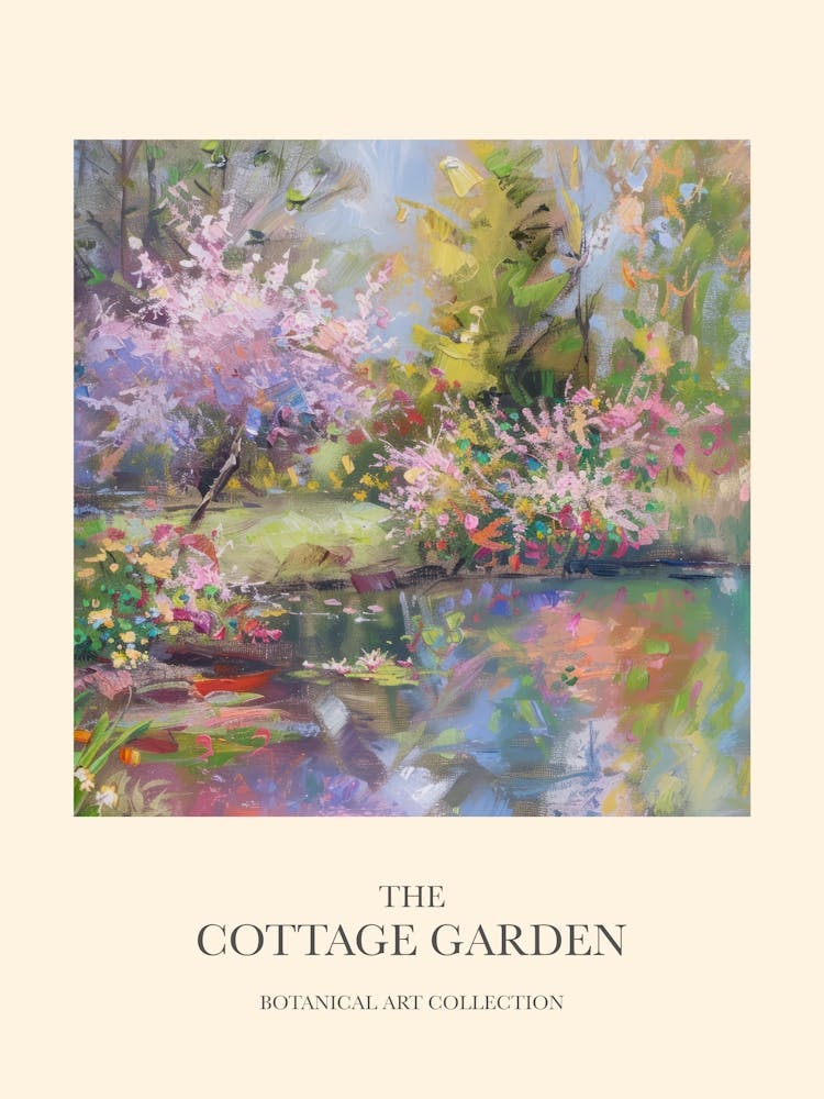 Cottage Garden Poster Floral Tapestry 6