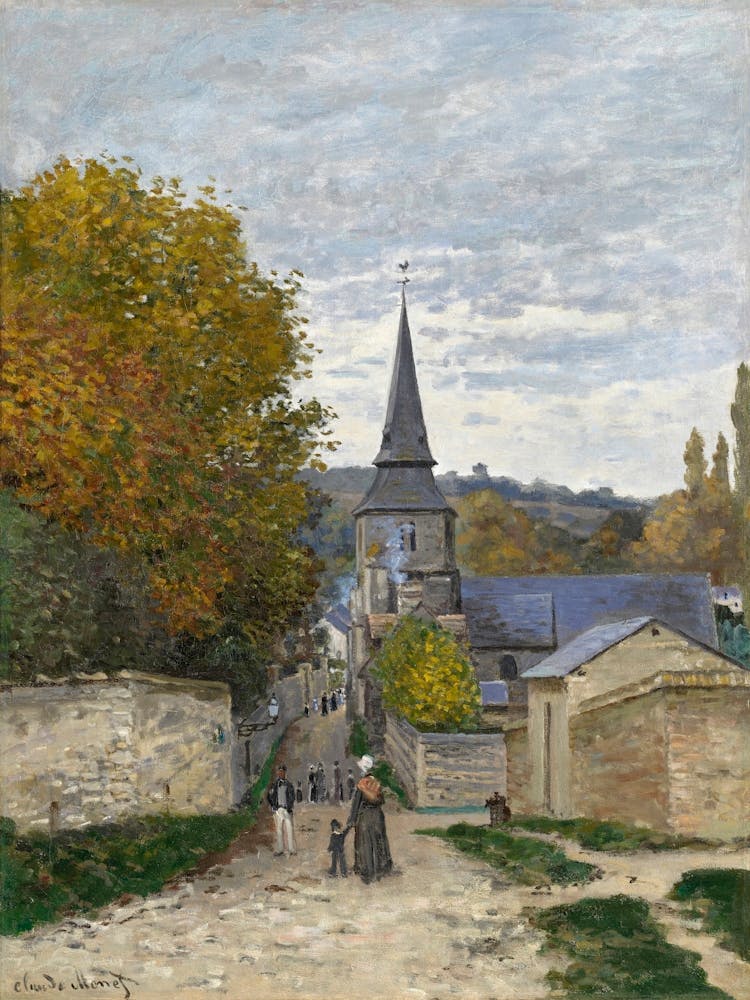 Street In Sainte Adresse (1867), Claude Monet
