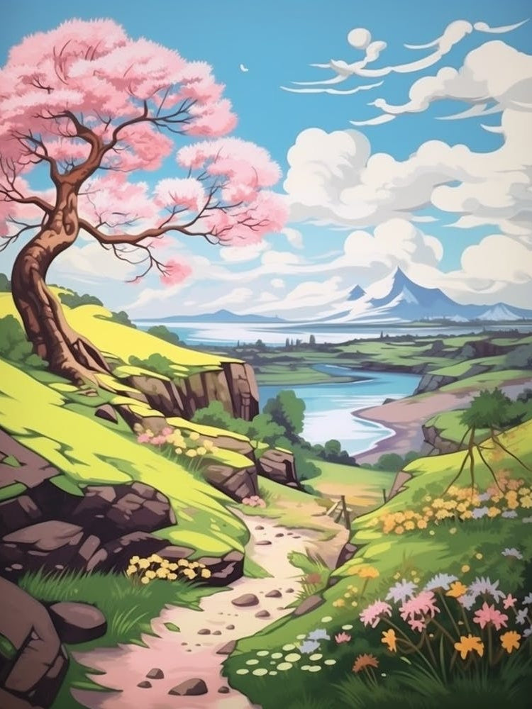 The West Highland Way Scotland 4 Hike Illustration