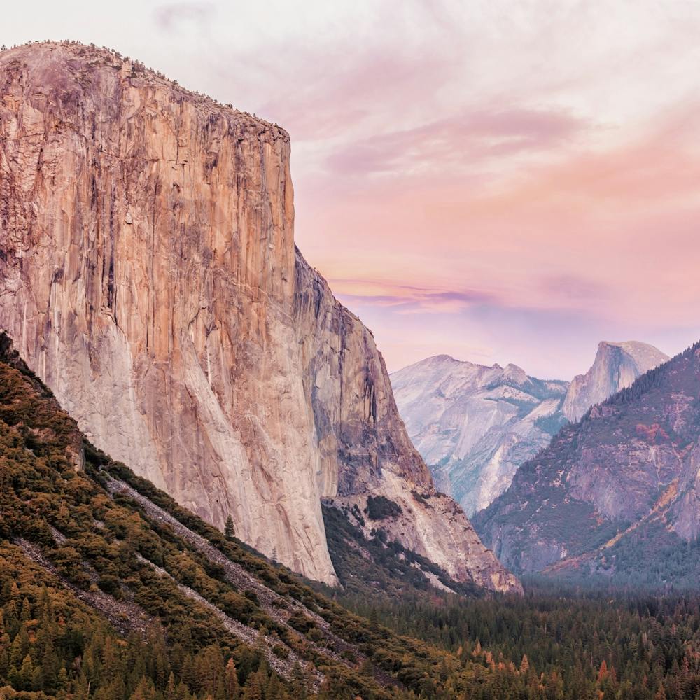 Pastel Mountain Scenery