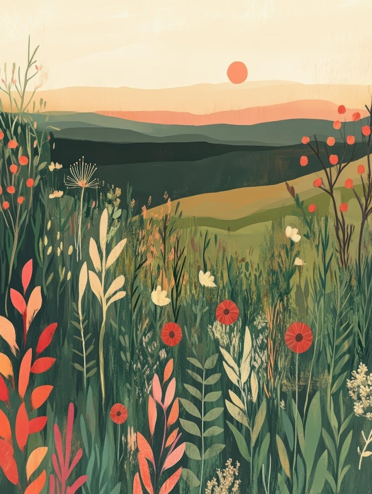 Wildflowers At Sunset 3