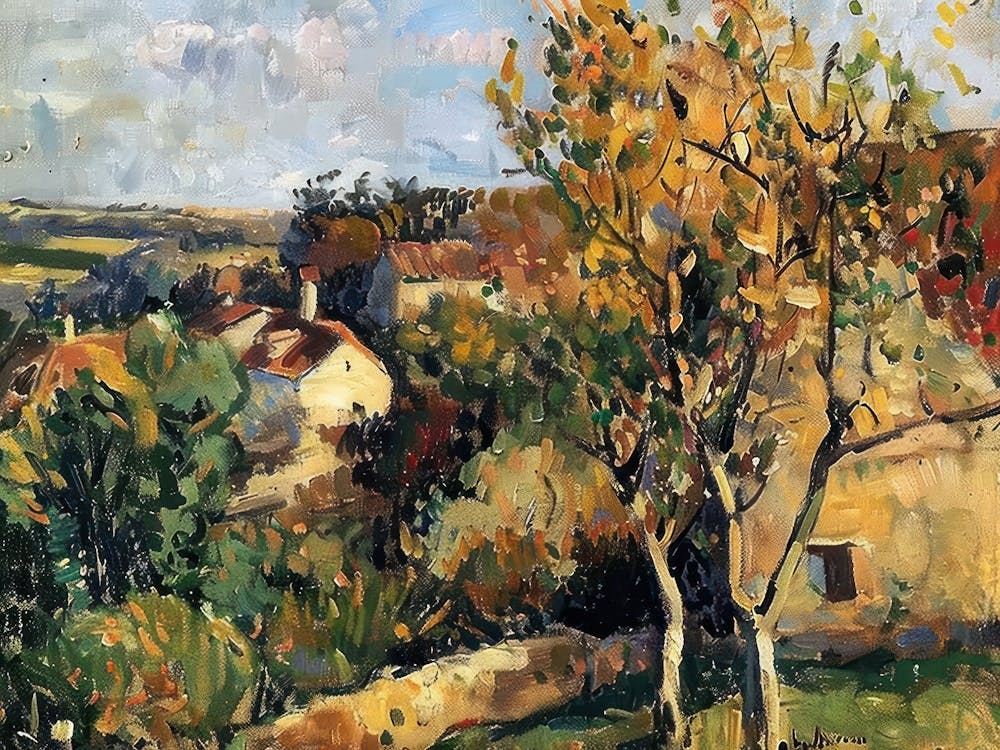 Harmony Of Form And Color Painting Inspired By Paul Cezanne