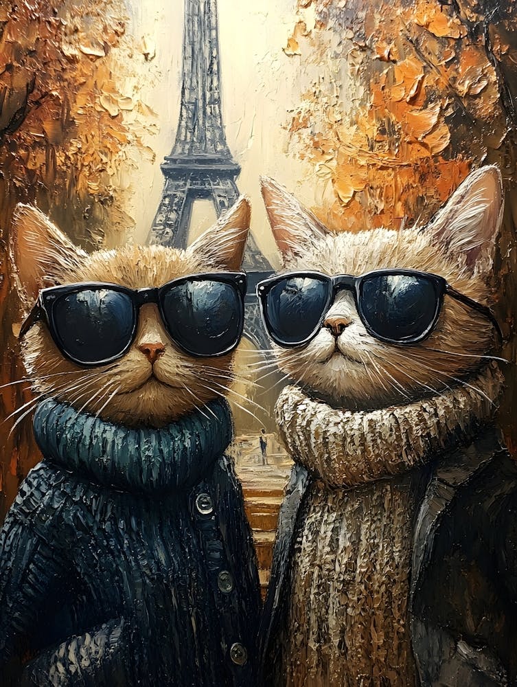 Autumn Cats In Paris 1